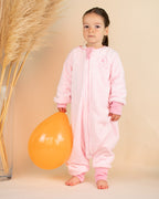 SAQUITOS FLEECE CON SALIDA PARA PIES