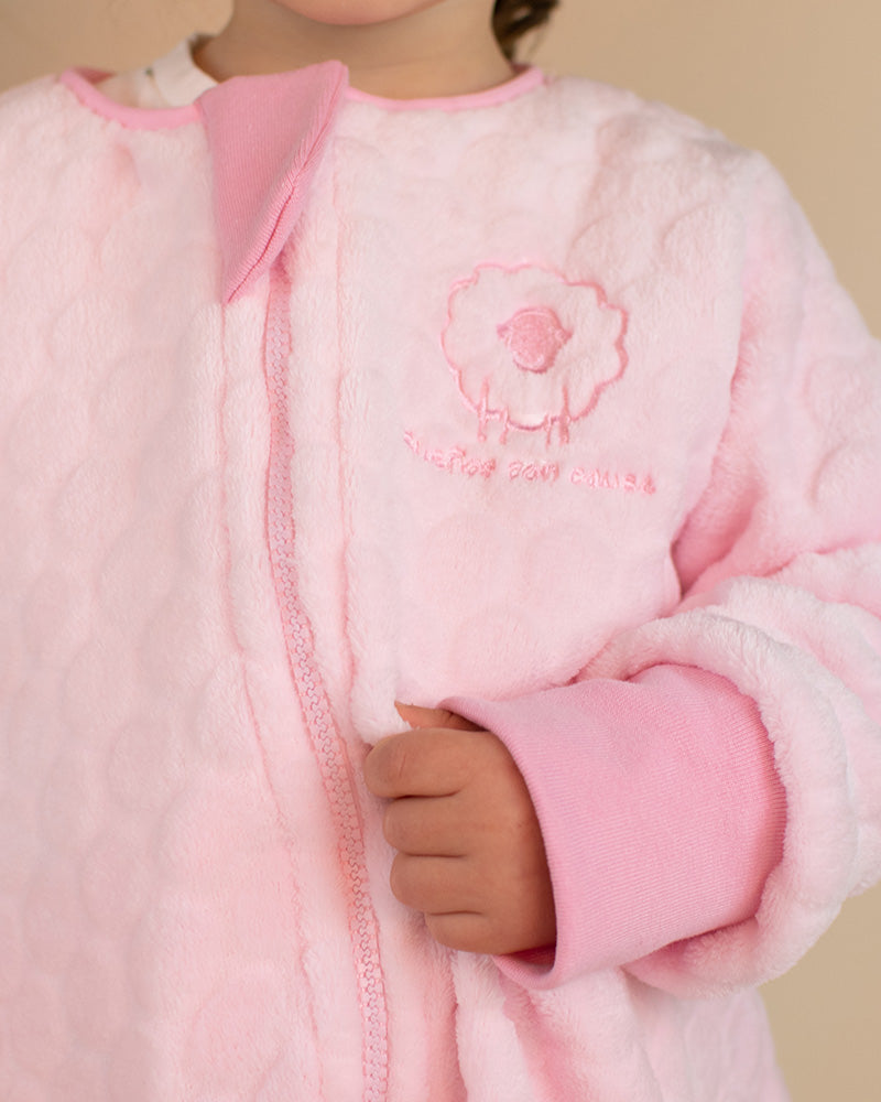 SAQUITOS FLEECE CON SALIDA PARA PIES